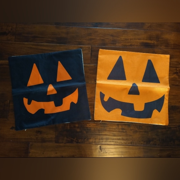 Brand new Jack o Lantern throw pillow covers - Picture 1 of 4